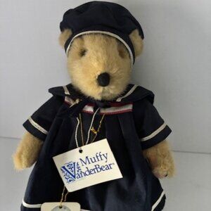 NWT Muffy VanderBear Sailor Navy Cruise Wear Dress Nabco 1986 Original 8 Inches